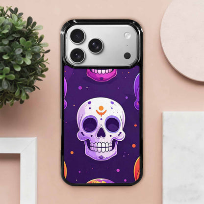 iPhone 17 Pro Max Case — Halloween Skull Cartoon Art Gothic Skulls, Unique Phone Case Design