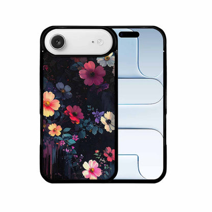 iPhone 17 Air Case — Shadowy Glitch Floral Pattern Hundreds Floral, Original Design Phone Case