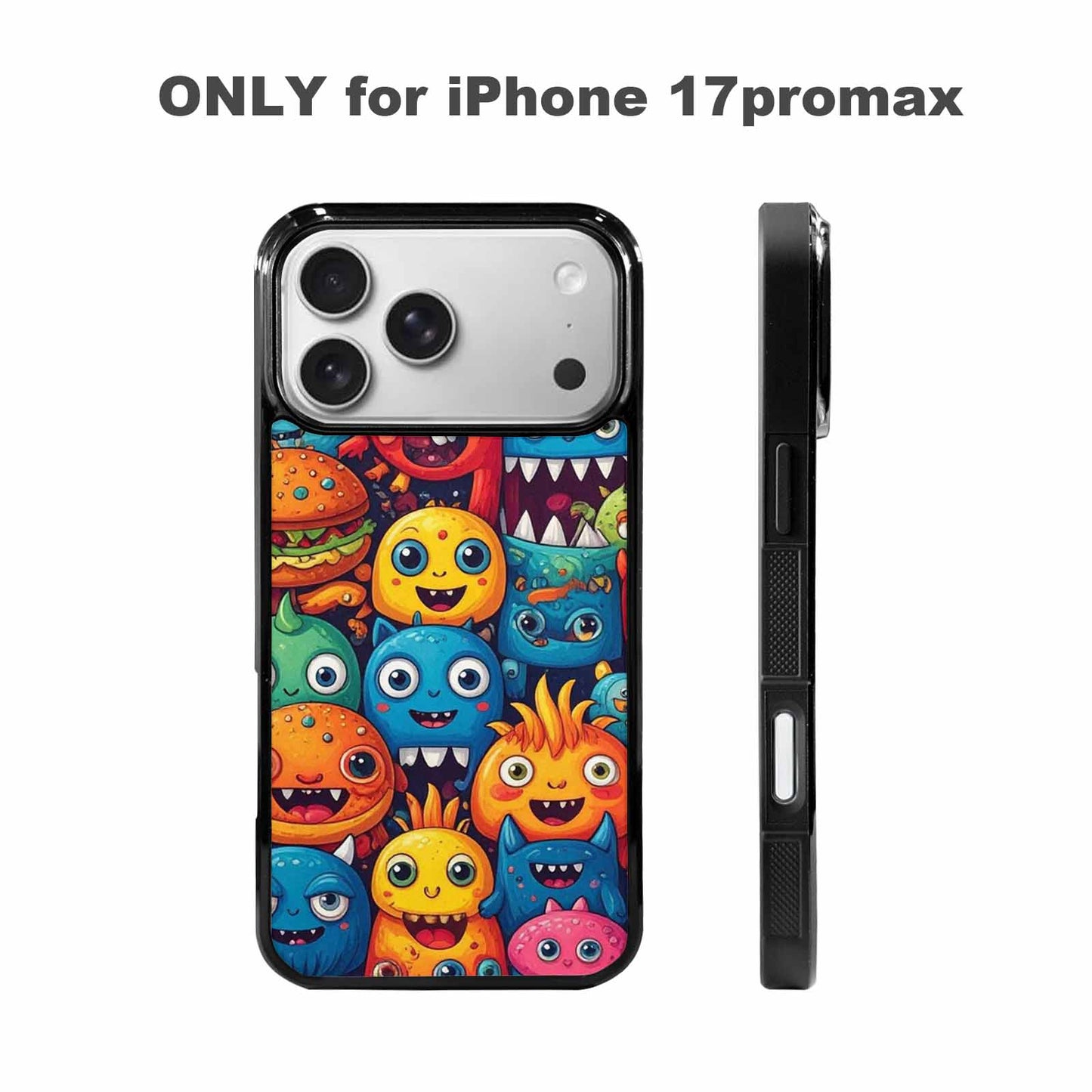 iPhone 17 Pro Max Case — Small Cartoon Monster Character Cartoon Cute, Unique Phone Case Design