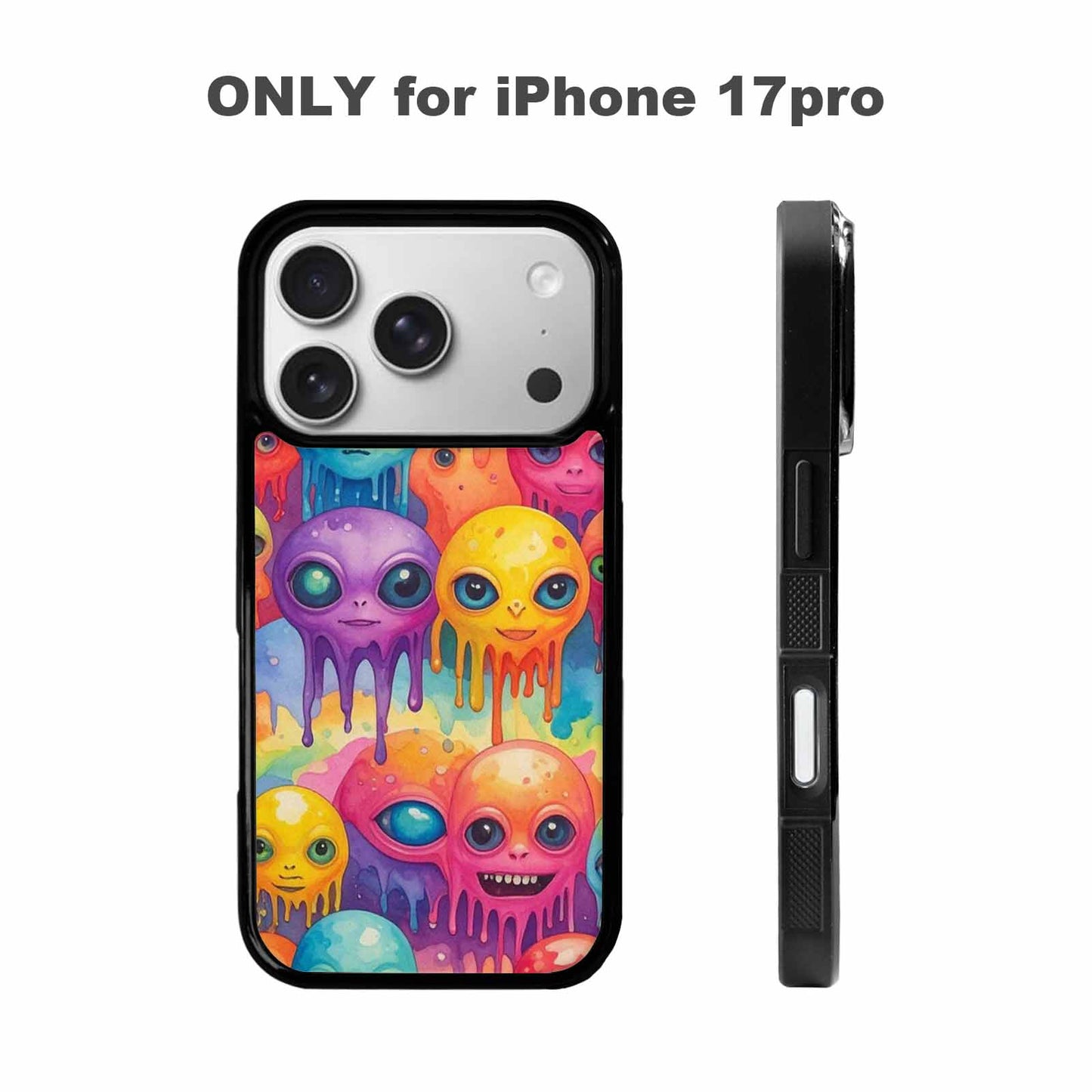 iPhone 17 Pro Case — Aliens Tie Dyemelting Aliens P Tie, Custom Made Phone Cover