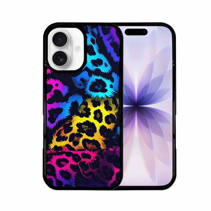 iPhone 17 Case — Leopard Print Neon Animal Print, Custom Designed Case Cover