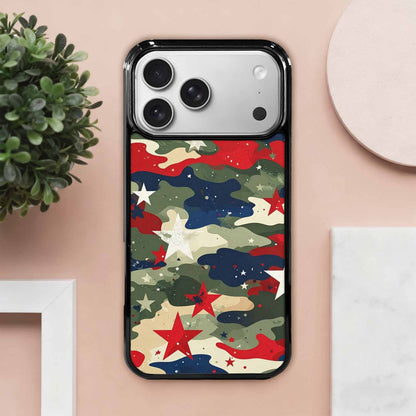 iPhone 17 Pro Max Case — Military Camo Blotch Texture Galaxy Space, Custom Art Phone Cover