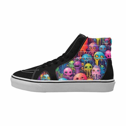 MEN'S Aliens  Tie Dye High Top Canvas Aesthetic Shoes