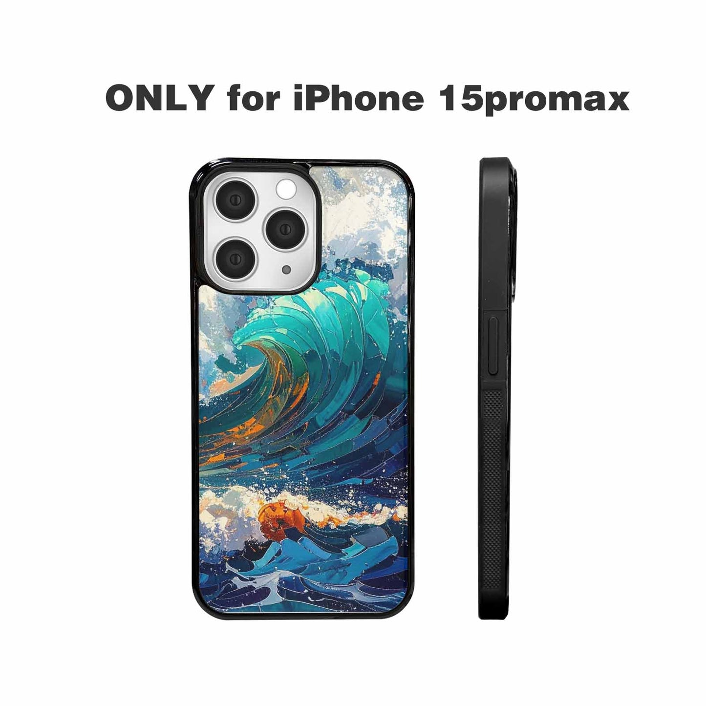 iPhone 15 Pro Max Case — Wave Crest Splash Wave Crest Splash, Custom Print Case Cover