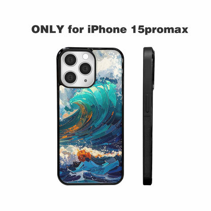 iPhone 15 Pro Max Case — Wave Crest Splash Wave Crest Splash, Custom Print Case Cover