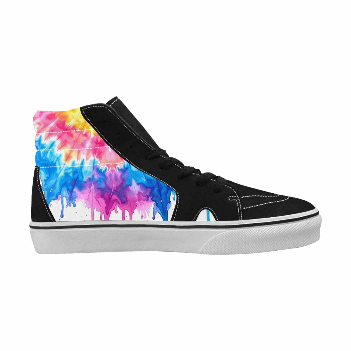 WOMEN'S Tie Dye Drip High Top Canvas Dreamcore Custom Sneakers