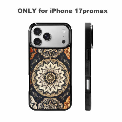 iPhone 17 Pro Max Case — Small Mandala Pattern, Randomly Floral, Unique Phone Case Design