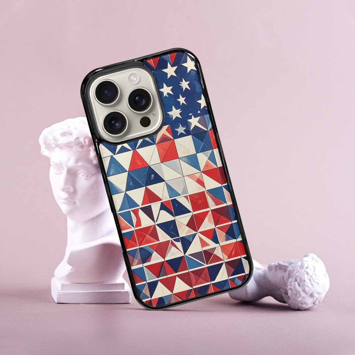 iPhone 16 Pro Case — Small American Flag Stars And Stripes, Personalized Phone Case