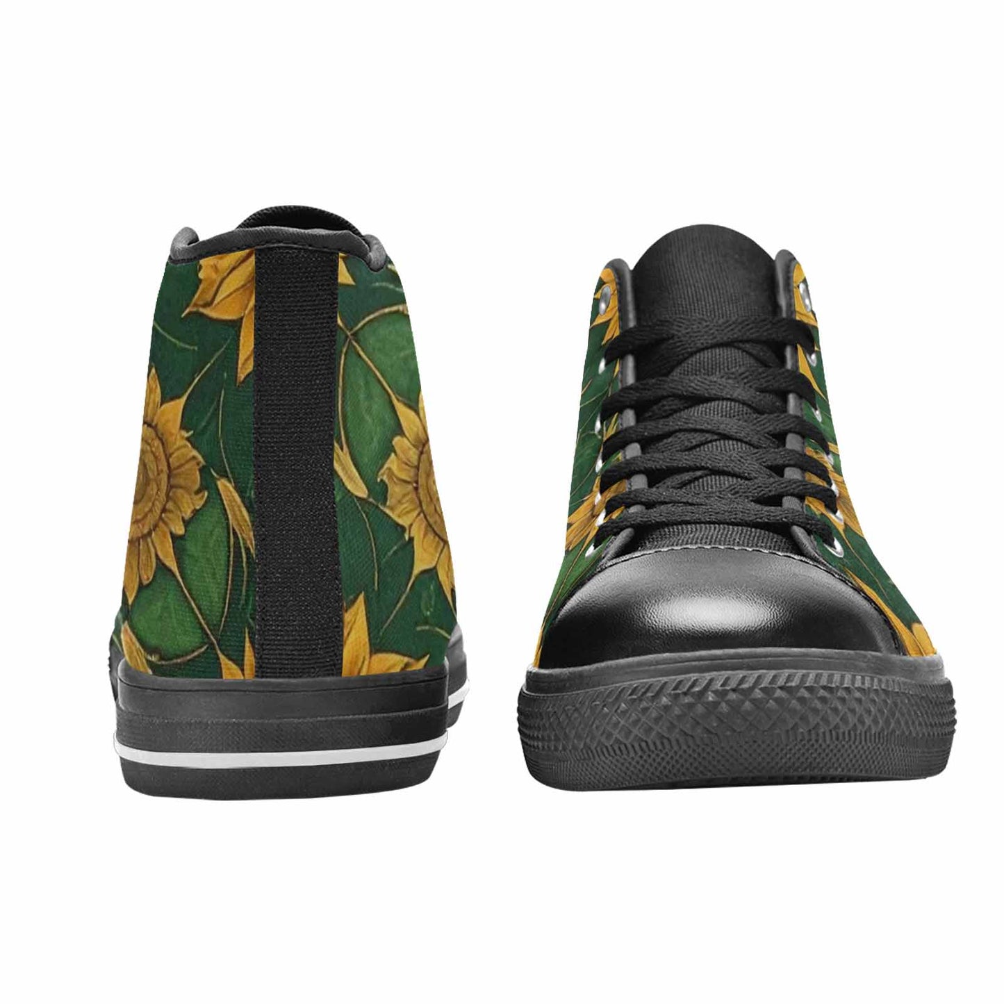WOMEN'S Sunflower Mandala Kaleidoscope High Top Canvas Y2K Sneakers