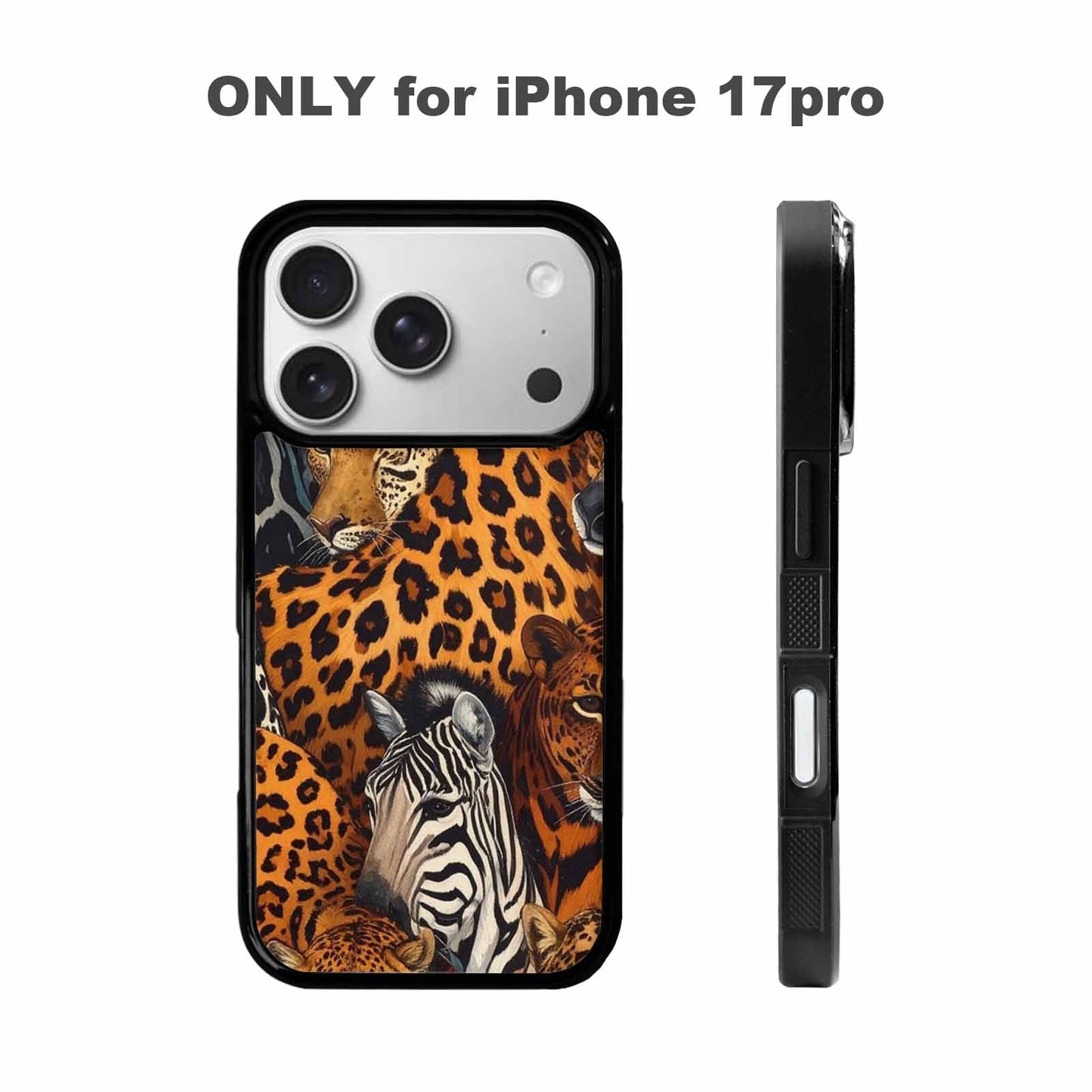 iPhone 17 Pro Case — Small Animal Print Pattern Randomly Animal, Personalized Phone Case