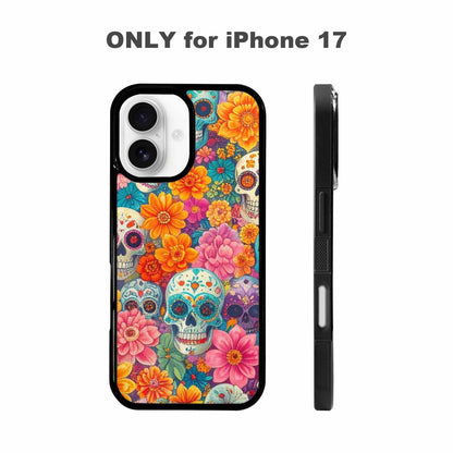 iPhone 17 Case — Ornate Candy Color Skull Gothic Skulls, Custom Art Phone Cover