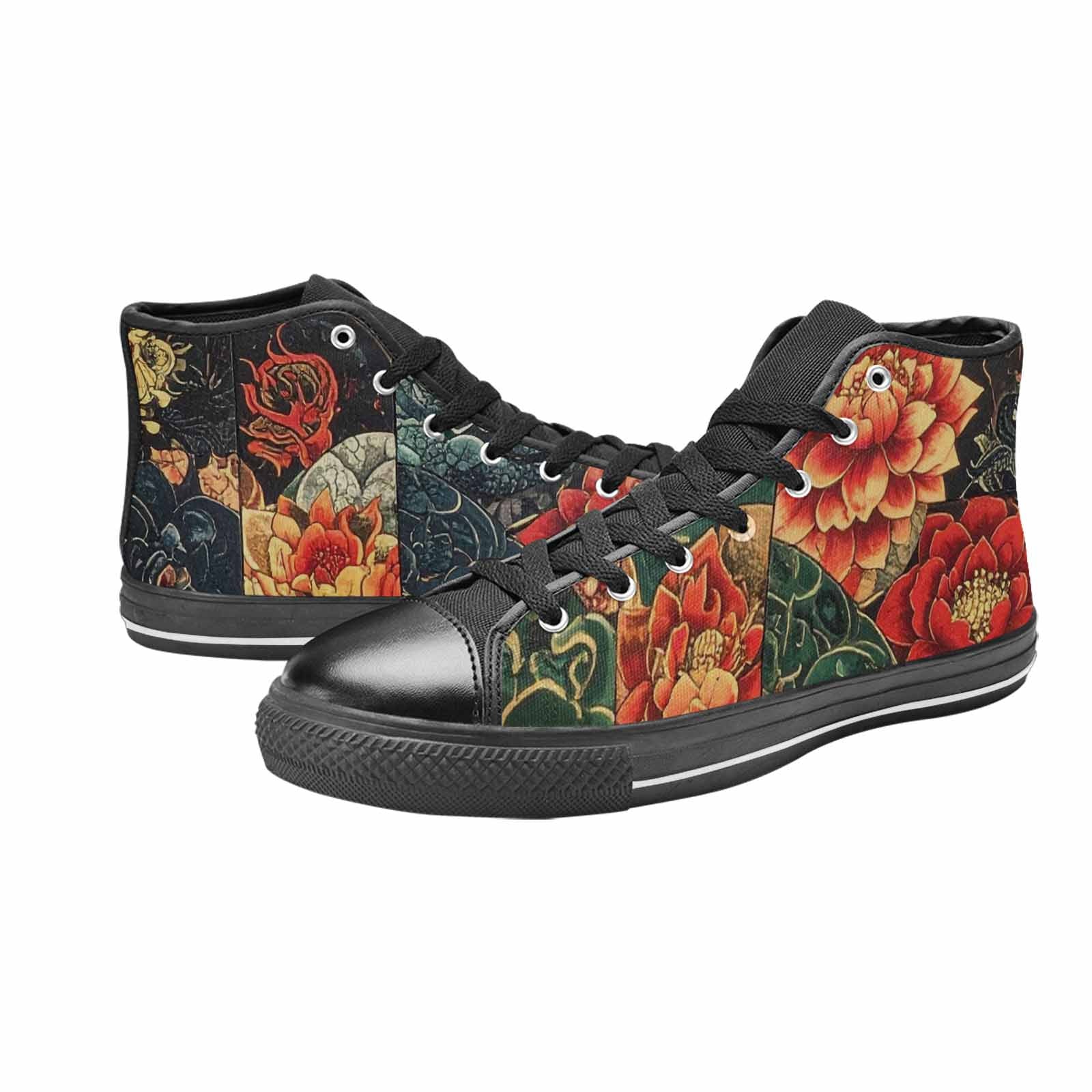 MEN'S Dragon Scale Fantasy High Top Canvas Y2K Custom Shoes