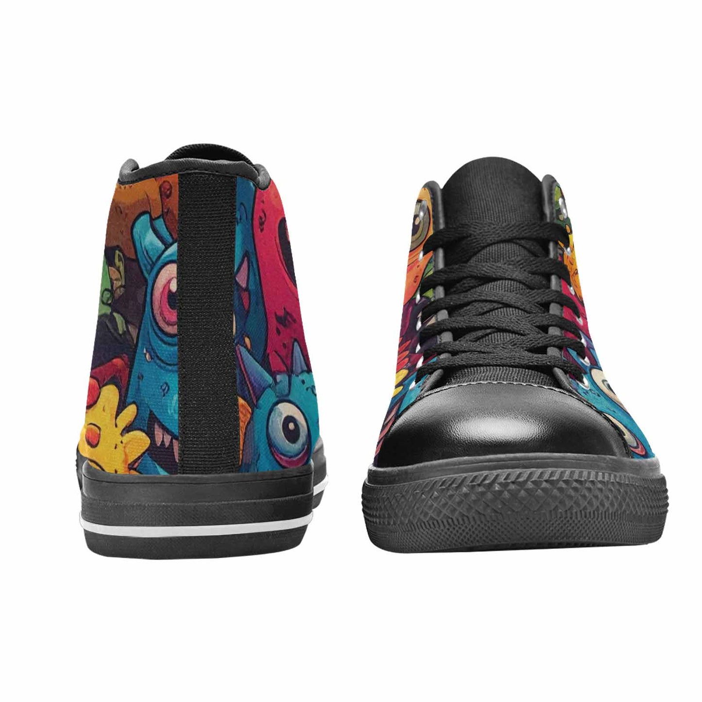 MEN'S Cartoon Monster Character High Top Canvas Aesthetic Custom Shoes
