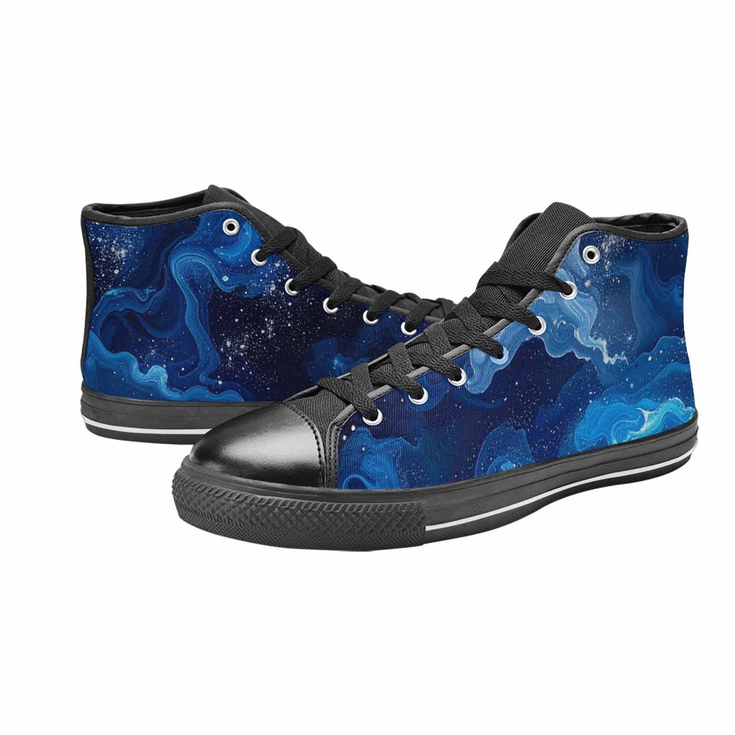 MEN'S Galaxy Art - High Top Canvas Wallpaper Art Custom Sneakers