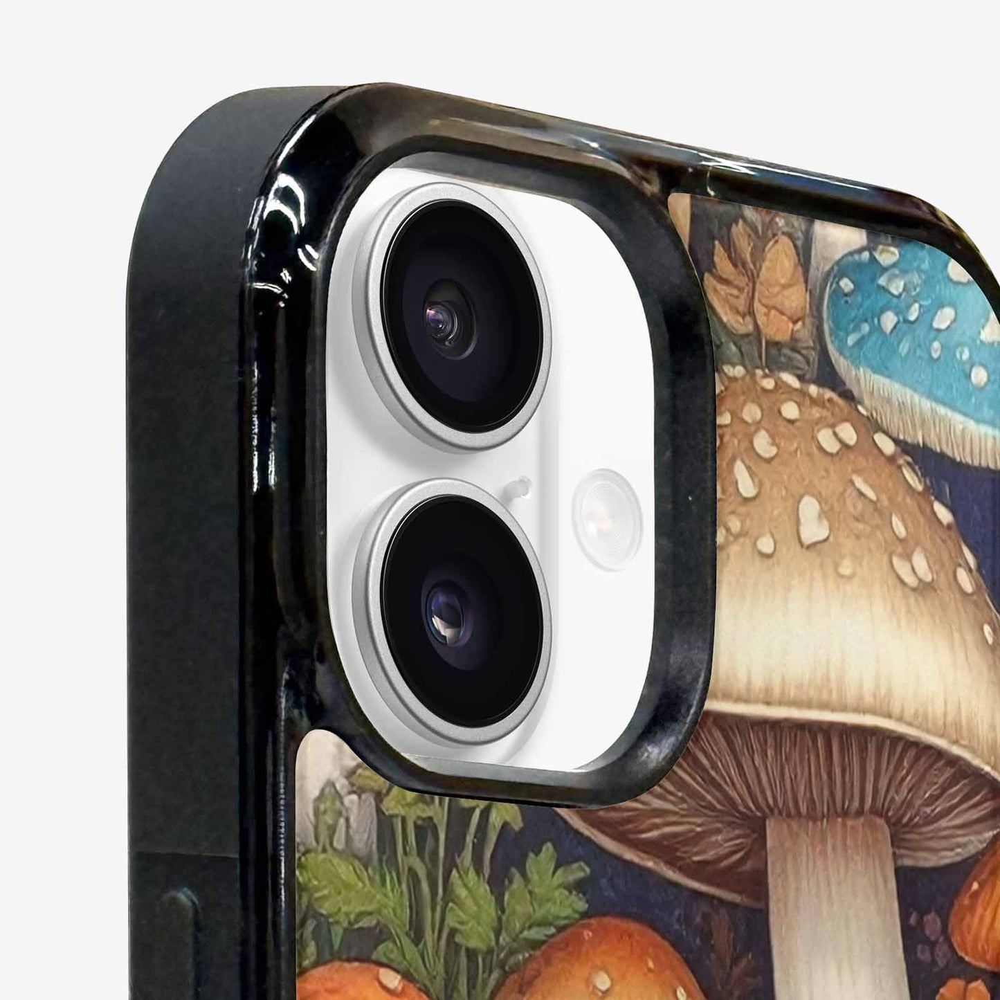 iPhone 16 Plus Case — Mushrooms General Mushrooms Pa, Custom Art Phone Cover