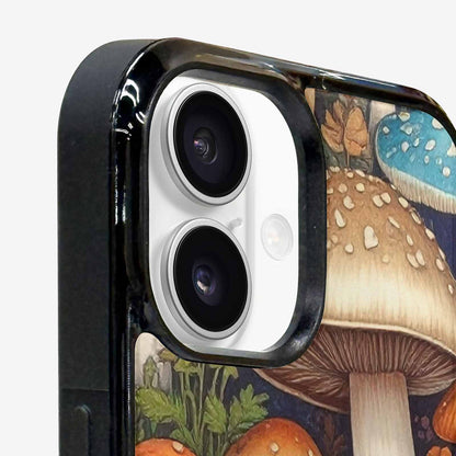 iPhone 16 Plus Case — Mushrooms General Mushrooms Pa, Custom Art Phone Cover