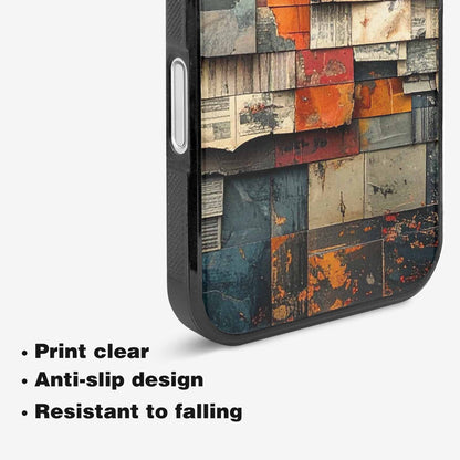 iPhone 16 Plus Case — Distressed Grunge Texture Pattern Hundreds Of, Custom Printed Phone Case