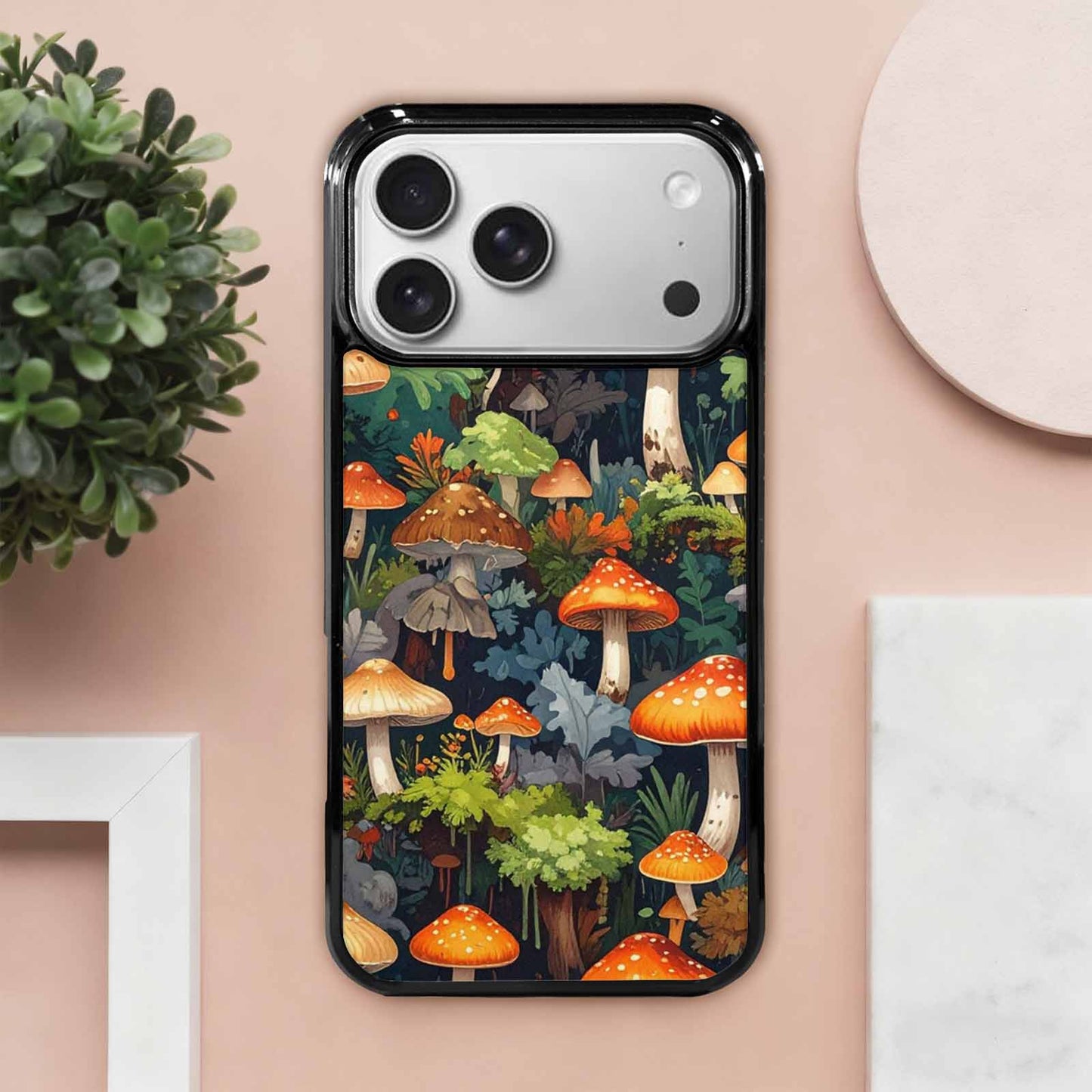 iPhone 17 Pro Max Case — Mushrooms Camomushrooms Patter It3 Camo, Personalized Phone Case