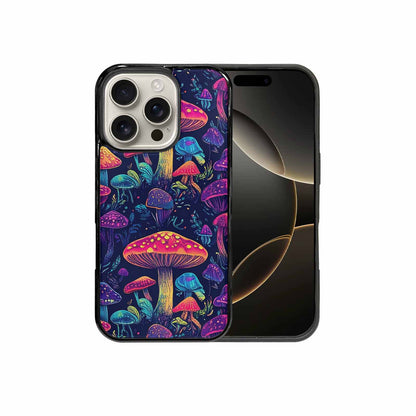 iPhone 16 Pro Case — Psychedelic Mushroom Custom Personalized Phone Cover, Personalized Phone Case
