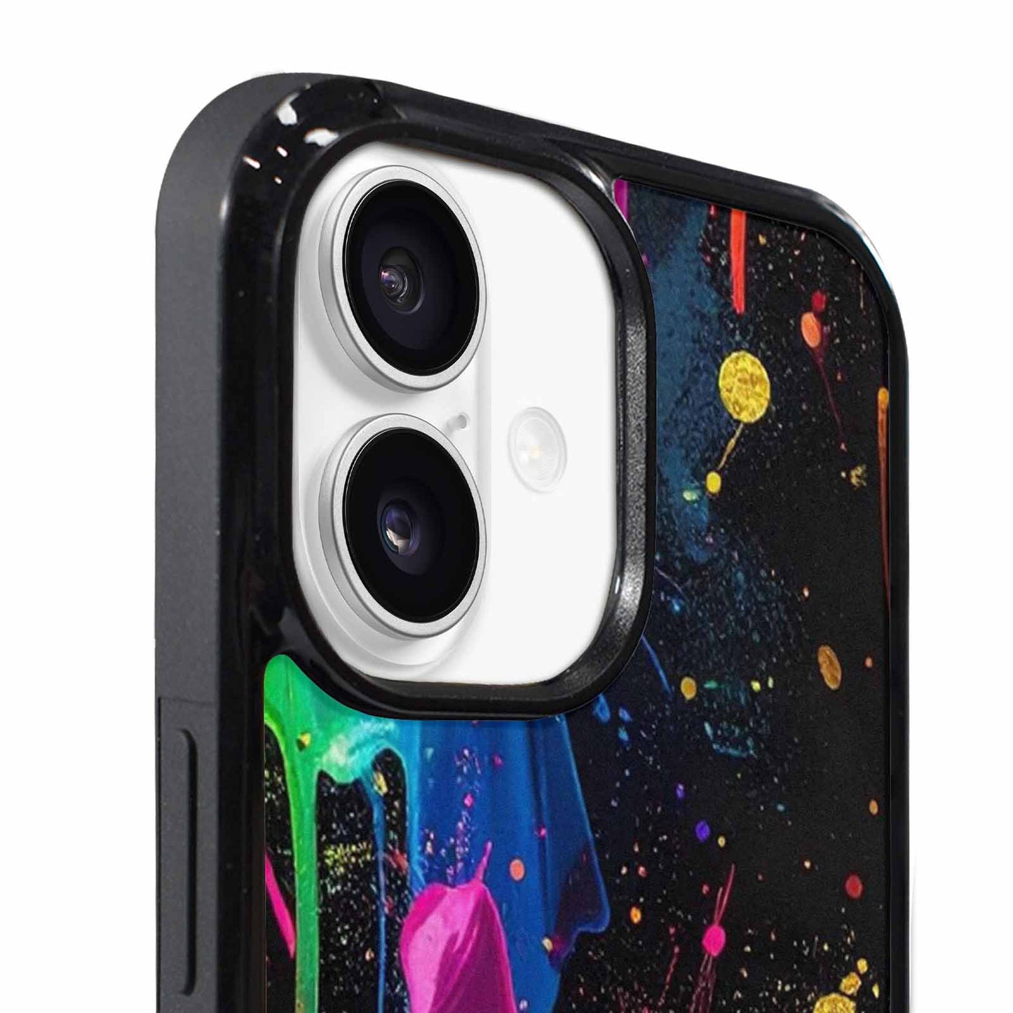 iPhone 17 Case — Small Paint Splatter Pattern, Original Art, Custom Made Phone Cover