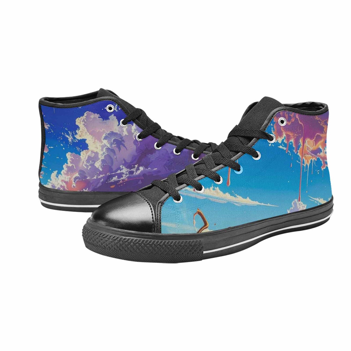 MEN'S Surrealist Desert Dreamscape High Top Canvas Y2K Shoes
