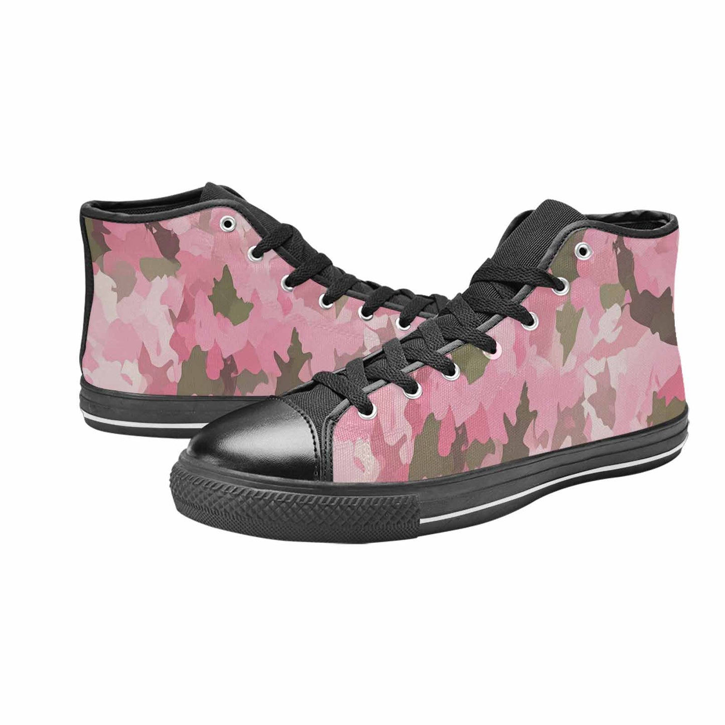 MEN'S Military Camouflage Blotch High Top Canvas Aesthetic Custom Shoes