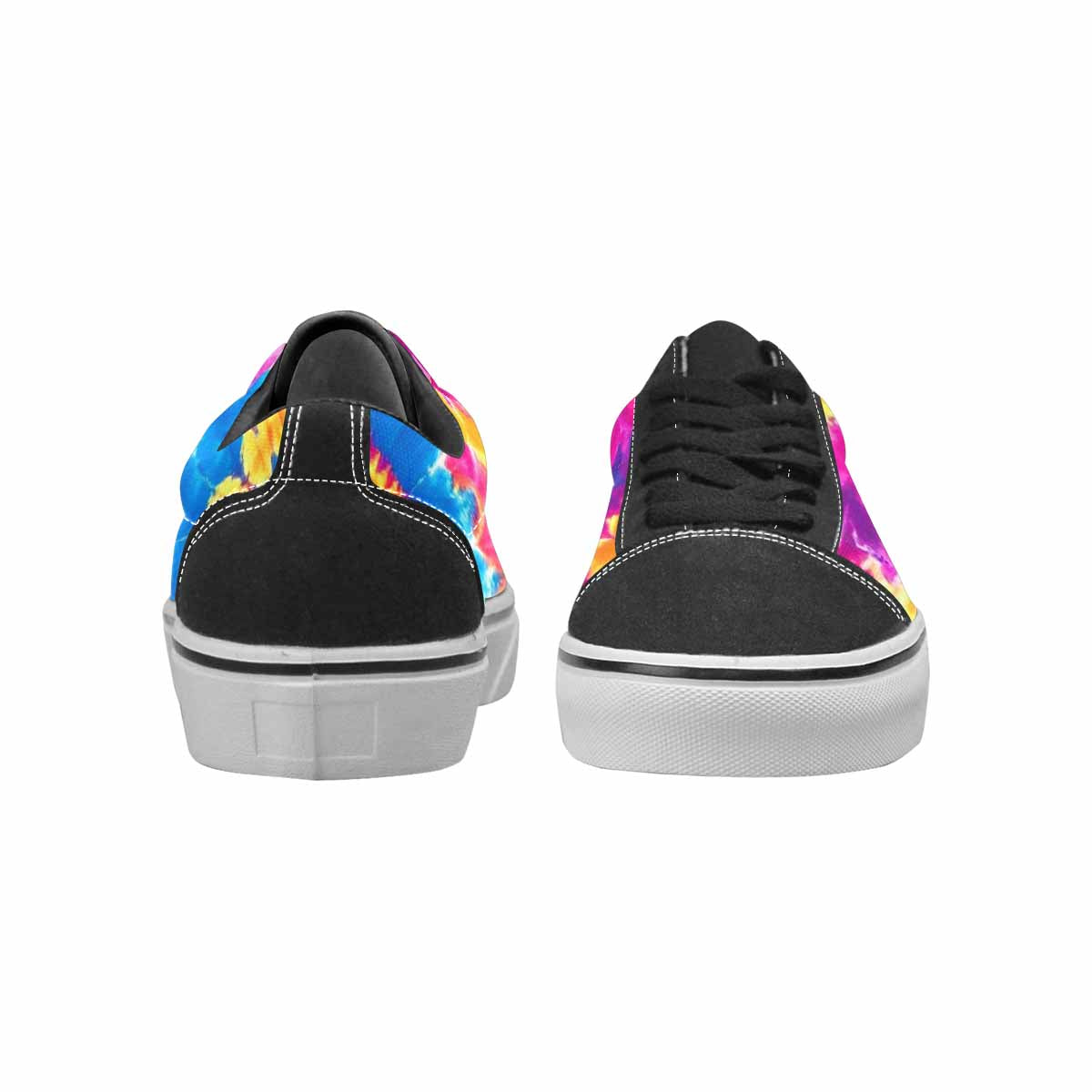 WOMEN'S Tie Dye Spiral Canvas Lace-Up Wallpaper Art Shoes