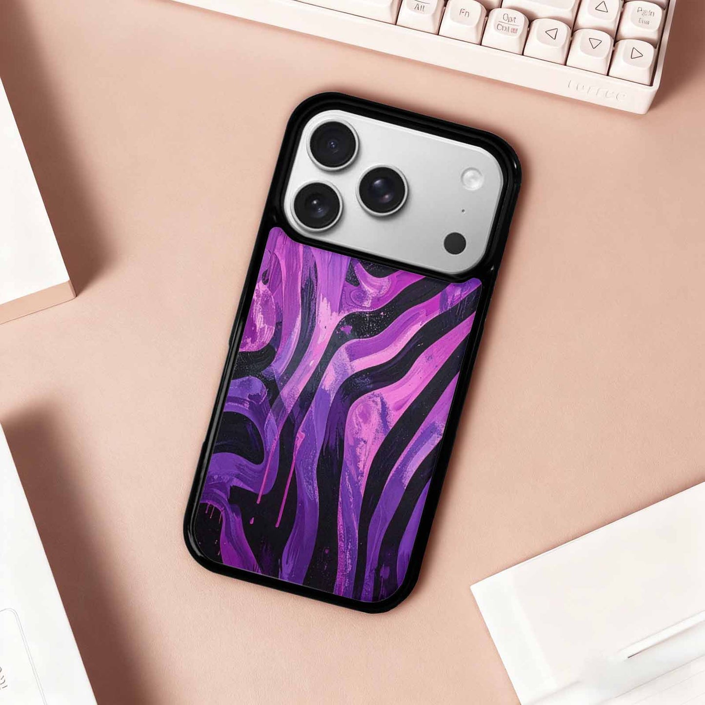 iPhone 17 Pro Case — Seamless Repeating Pattern Of Overlapping Animal, Custom Made Phone Cover
