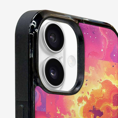 iPhone 16 Case — Cosmic Creature And Object Mashup Pattern, Personalized Phone Case