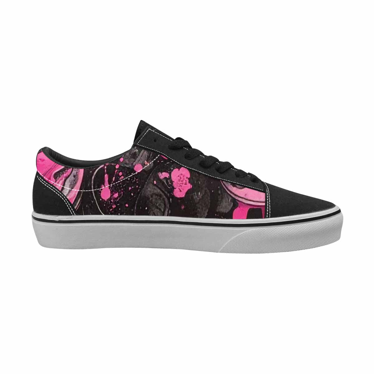 WOMEN'S Ice Cream Motif Lace-Up Canvas Aesthetic Custom Shoes