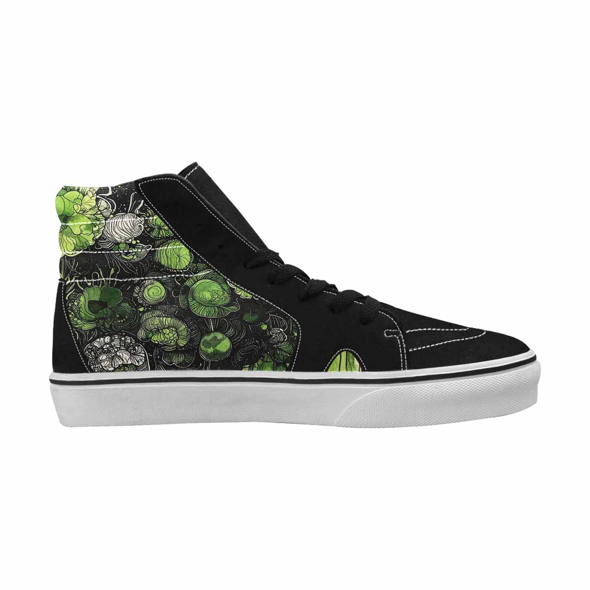 MEN'S Sea Creature Burst High Top Canvas Cottagecore Custom Sneakers
