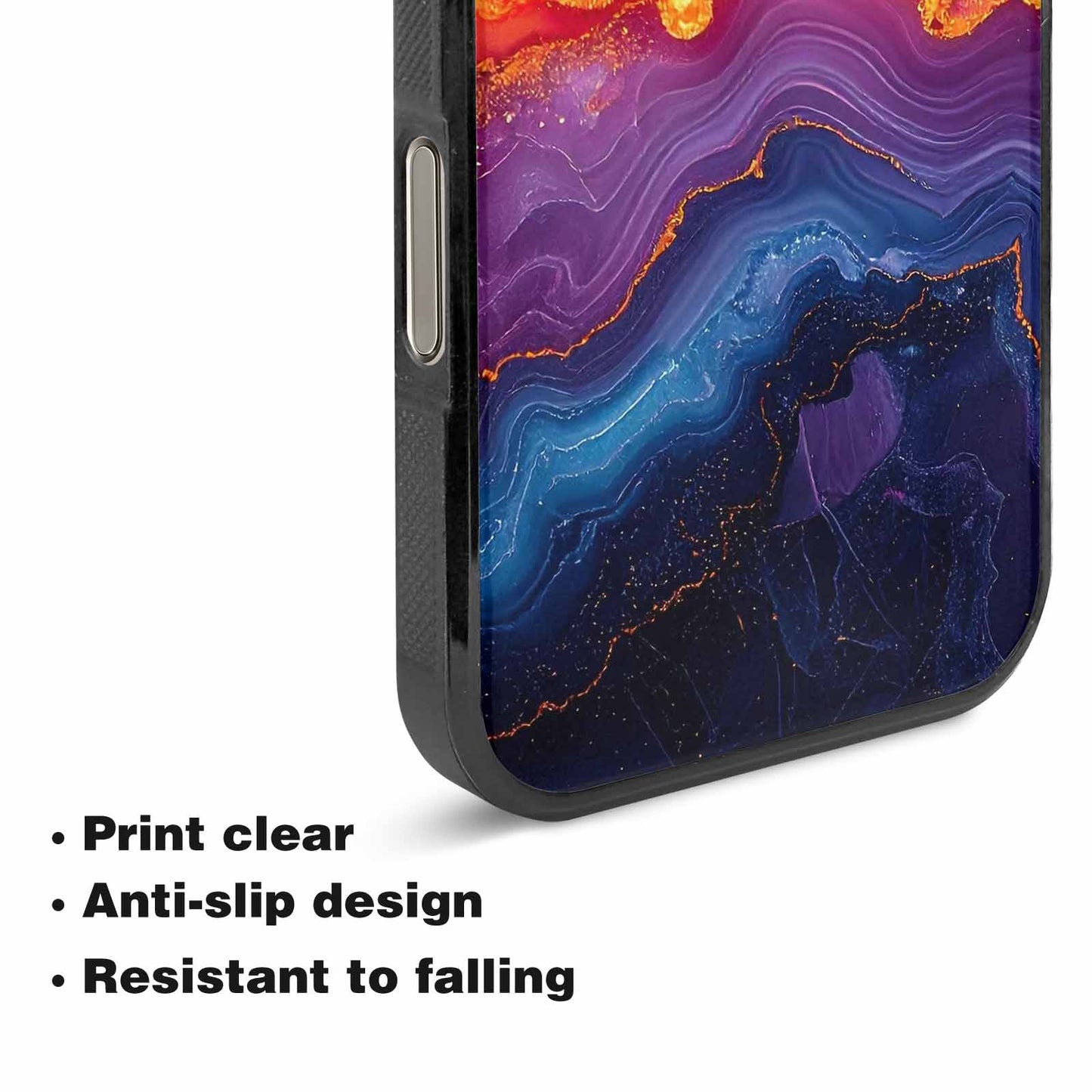 iPhone 16 Pro Max Case — Psychedelic Marble Tessellation, Custom Phone Case
