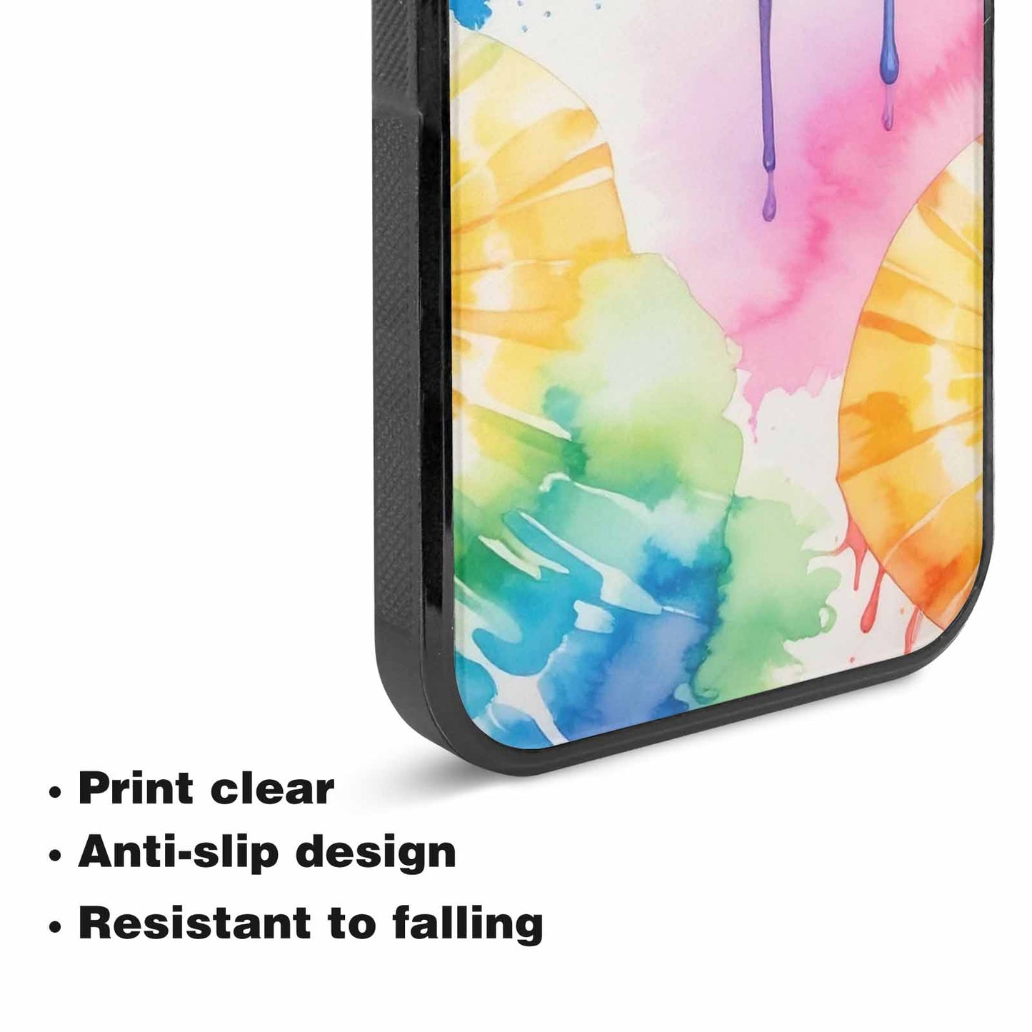 iPhone 15 Case — Dripping Tie Dye Spiral, Custom Phone Case