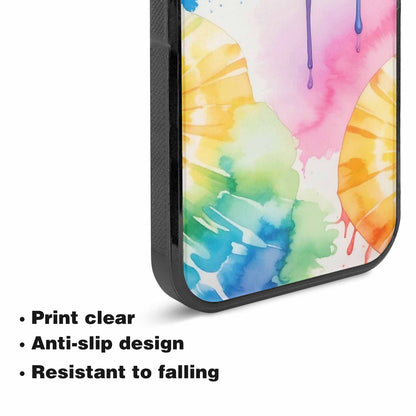 iPhone 15 Case — Dripping Tie Dye Spiral, Custom Phone Case