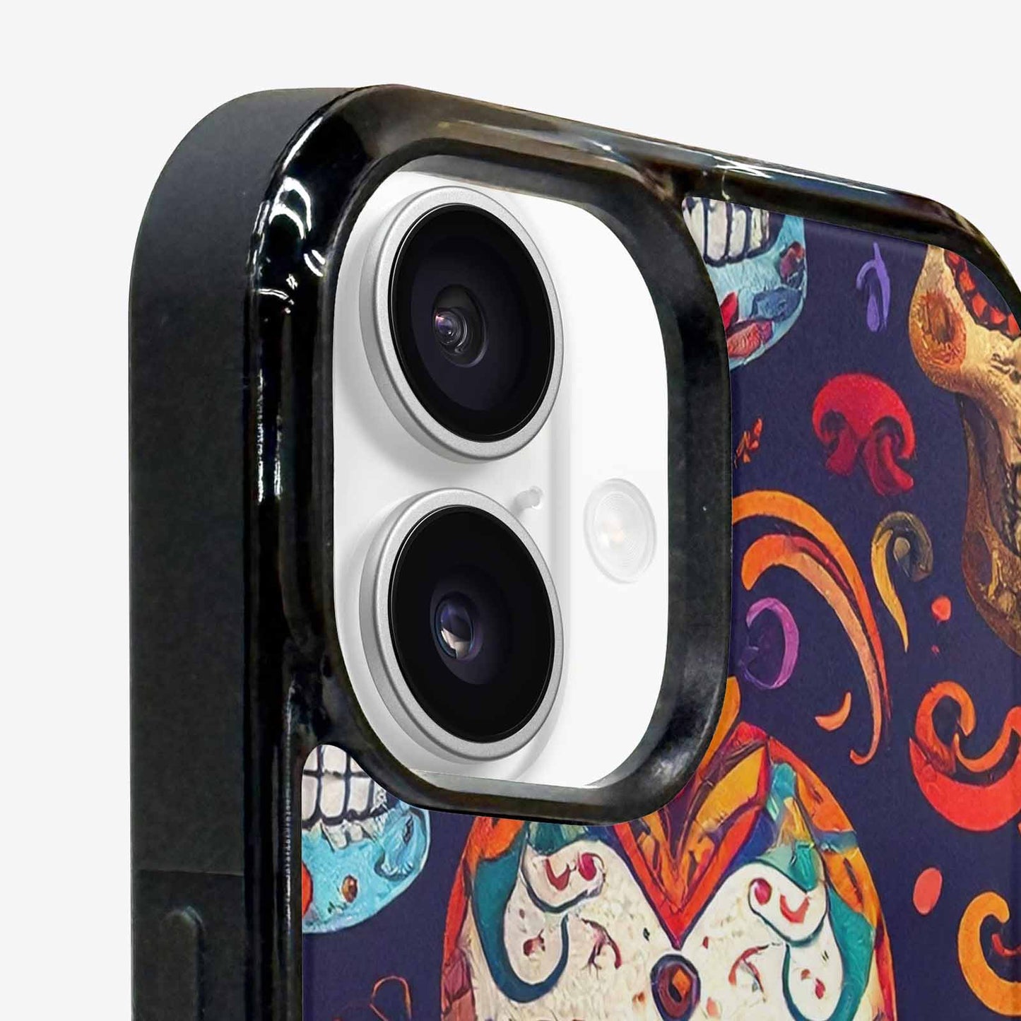 iPhone 16 Case — Day Dead Sugar Skull Art 100s, Custom Phone Case