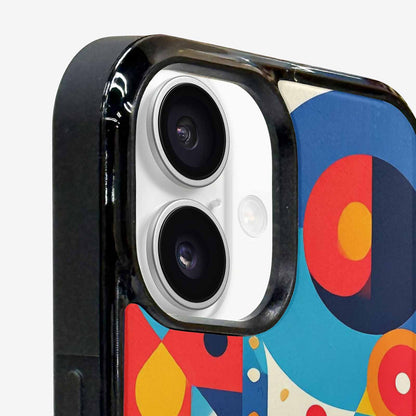 iPhone 16 Case — 1960s Mod Cartoon Art Pattern, Custom Phone Case