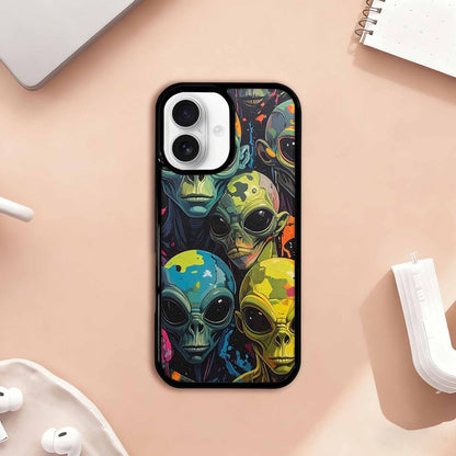 iPhone 17 Case — Aliens Camo Aliens Alien Scifi, Unique Phone Case Design