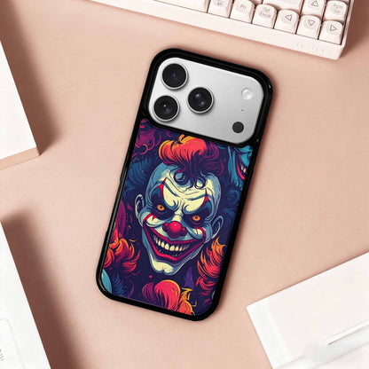 iPhone 17 Pro Case — Evil Clowns Heads Faces Overlapping Cartoon, Custom Print Case Cover