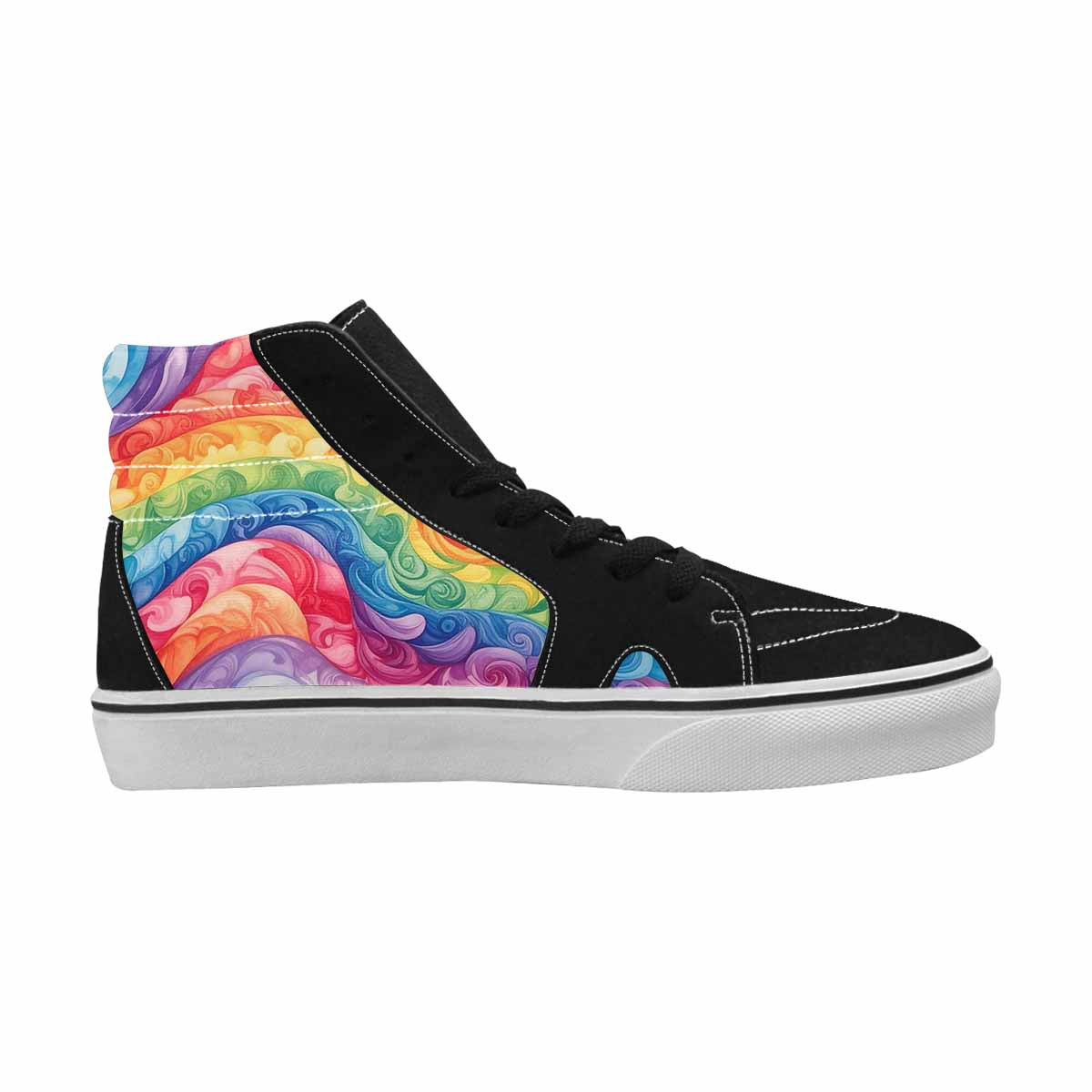 MEN'S Tie High Top Canvas Y2K Custom Shoes