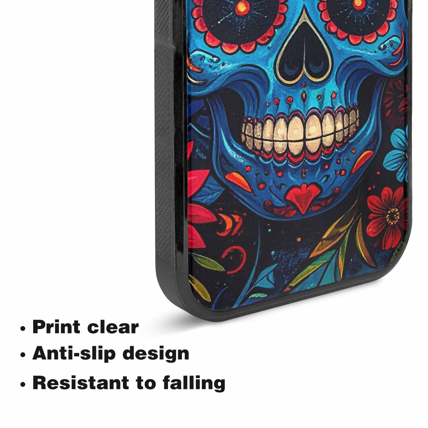 iPhone 15 Case — Graffiti Skull, Custom Designed Case Cover