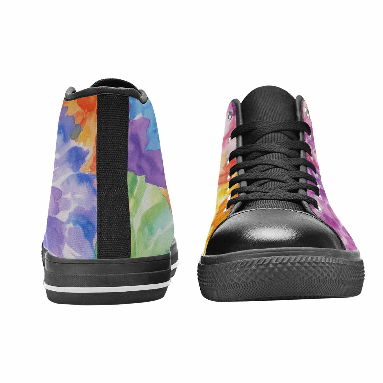 MEN'S Tie Dye Swirl High Top Canvas Aesthetic Custom Shoes