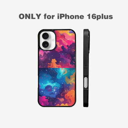 iPhone 16 Plus Case — Cosmic Creature And Object Mashup Pattern, Customized Protective Case