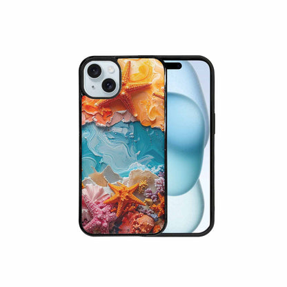 iPhone 15 Plus Case — Starfish Cluster Starfish Cluster Pattern Hundreds, Custom Designed Case Cover