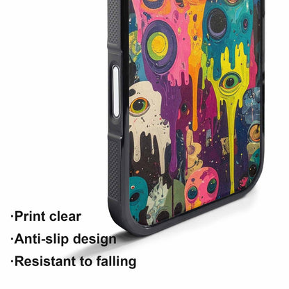 iPhone 17 Pro Max Case — Aliens Camomelting Aliens Patt Alien Scifi, Custom Printed Phone Case