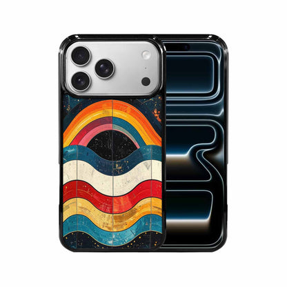 iPhone 17 Pro Max Case — Retro Wave Scallop Stripe Retro Vintage, Personalized Phone Case