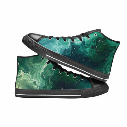 MEN'S Galaxy Art - High Top Canvas Wallpaper Art Sneakers