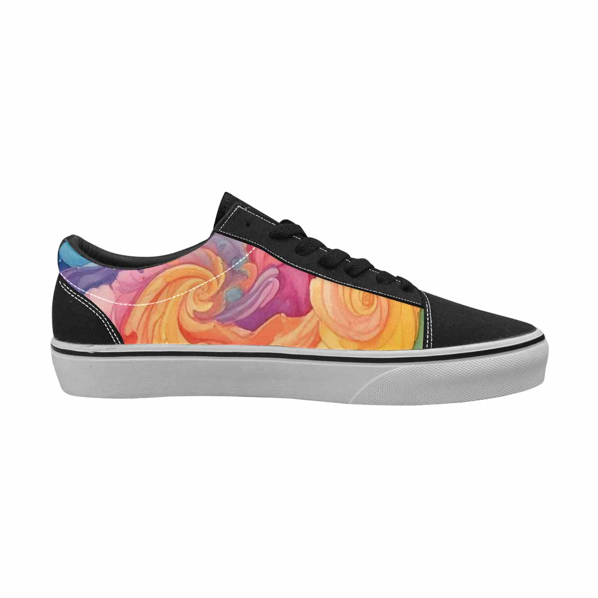WOMEN'S Tie Lace-Up Canvas Dark Academia Custom Sneakers
