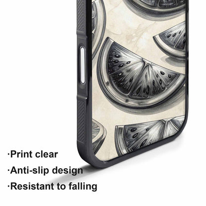 iPhone 17 Pro Max Case — Chrome Gothic Watermelon Gothic Skulls, Custom Phone Case
