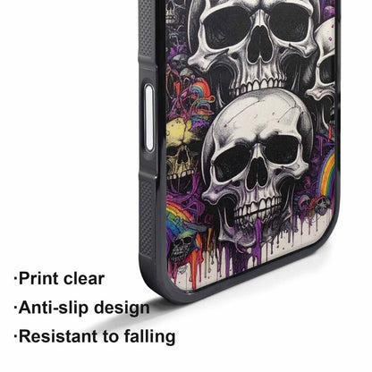 iPhone 17 Air Case — Black Purple Ink Rainbow From Gothic, Unique Phone Case Design