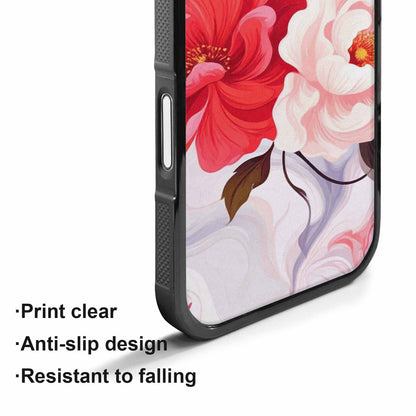 iPhone 17 Case — Marble Floral Art Seamless Floral, Custom Designed Case Cover